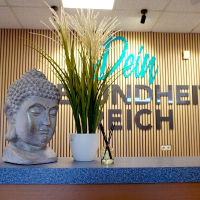 Empfangsbereich der Physiotherapiepraxis Gesundheitsreich Schwarzenbek